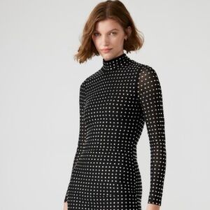 Steve Madden Krista Rhinestone Embellished Dress NWT Sz M Retail $159